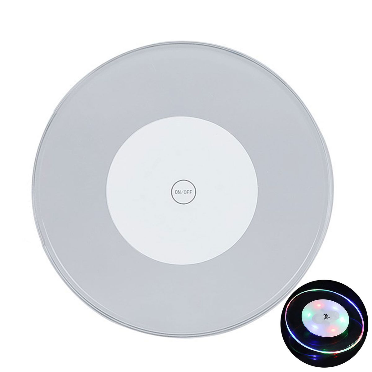 Round Mat Multicolor LED Flash Light Cup-Colorful Light