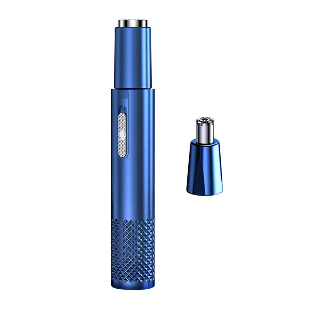 Nose And Ear Hair Trimmer  Rechargeable Portable Stainless Blue