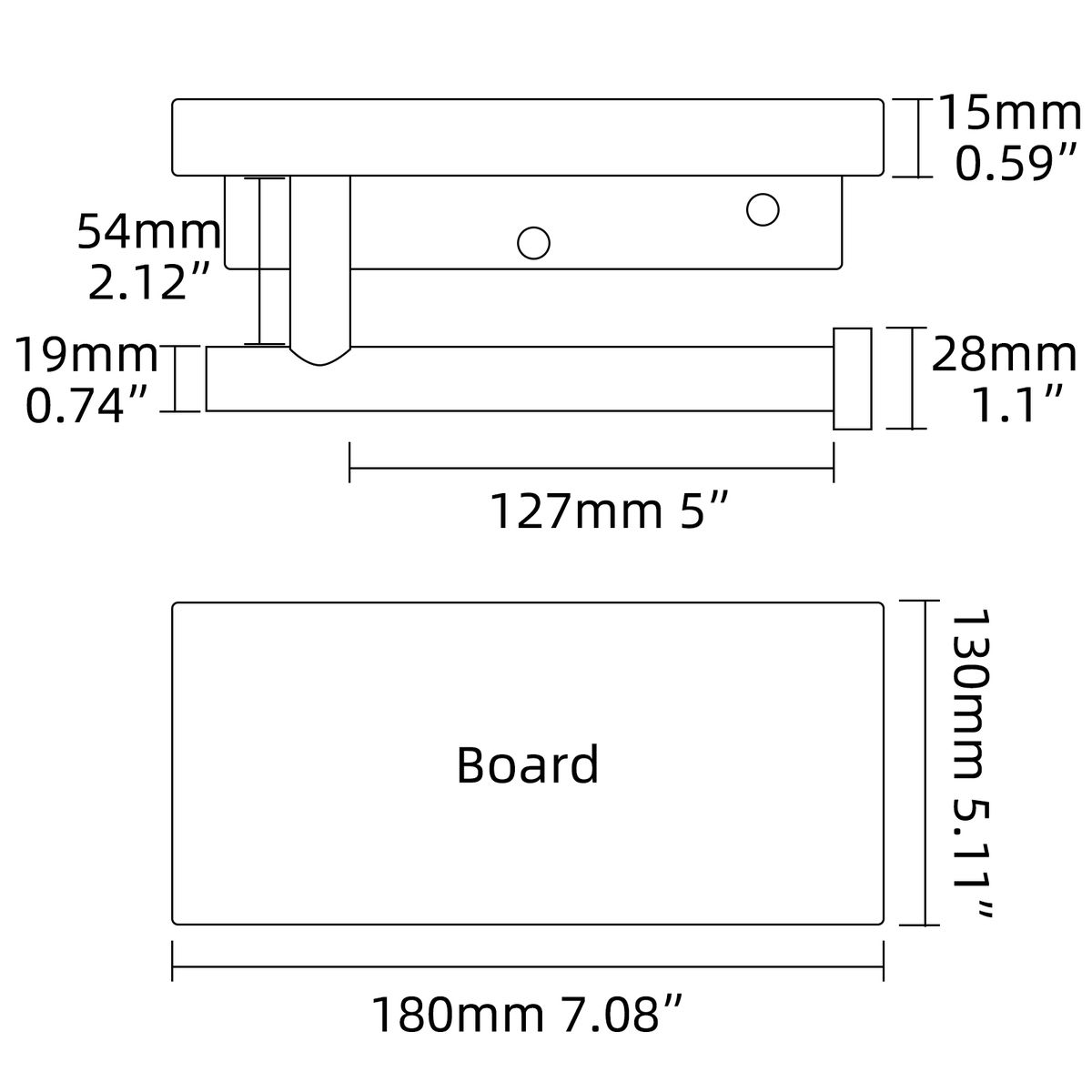 Stainless Steel Wall Mount Paper Roll Holder,Brushed Nickel