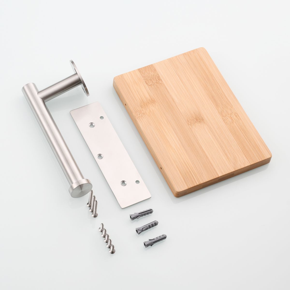 Stainless Steel Wall Mount Paper Roll Holder,Brushed Nickel