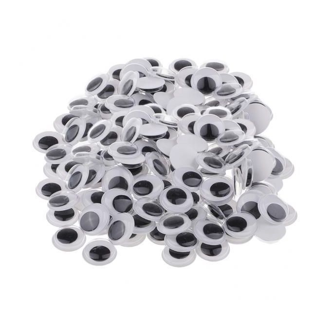 2X Self-Adhesive Wiggle Eyes Scrapbooking Kid Crafts Moving Eyes 15mm