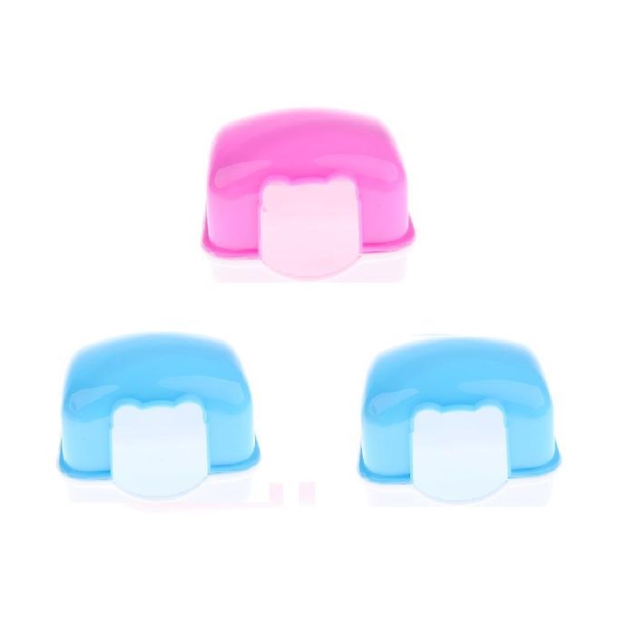 3x Plastic Hamster Mini Carrier Cage Small Pets Mice Rats House With