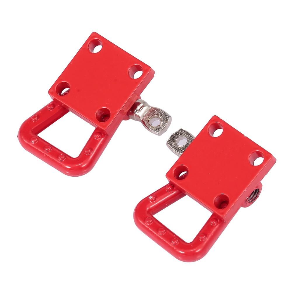 2pcs Tow Shackles Trailer Hook Trailer Lock for 1/10 Traxxas HSP Redcat RC4WD Tamiya Axial SCX10 D90 HPI RC Crawler Car