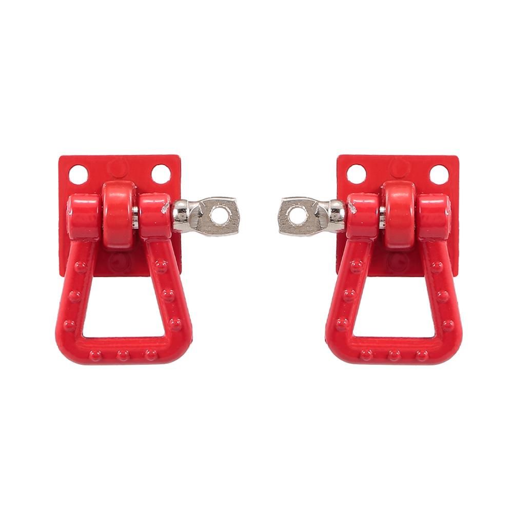 2pcs Tow Shackles Trailer Hook Trailer Lock for 1/10 Traxxas HSP Redcat RC4WD Tamiya Axial SCX10 D90 HPI RC Crawler Car