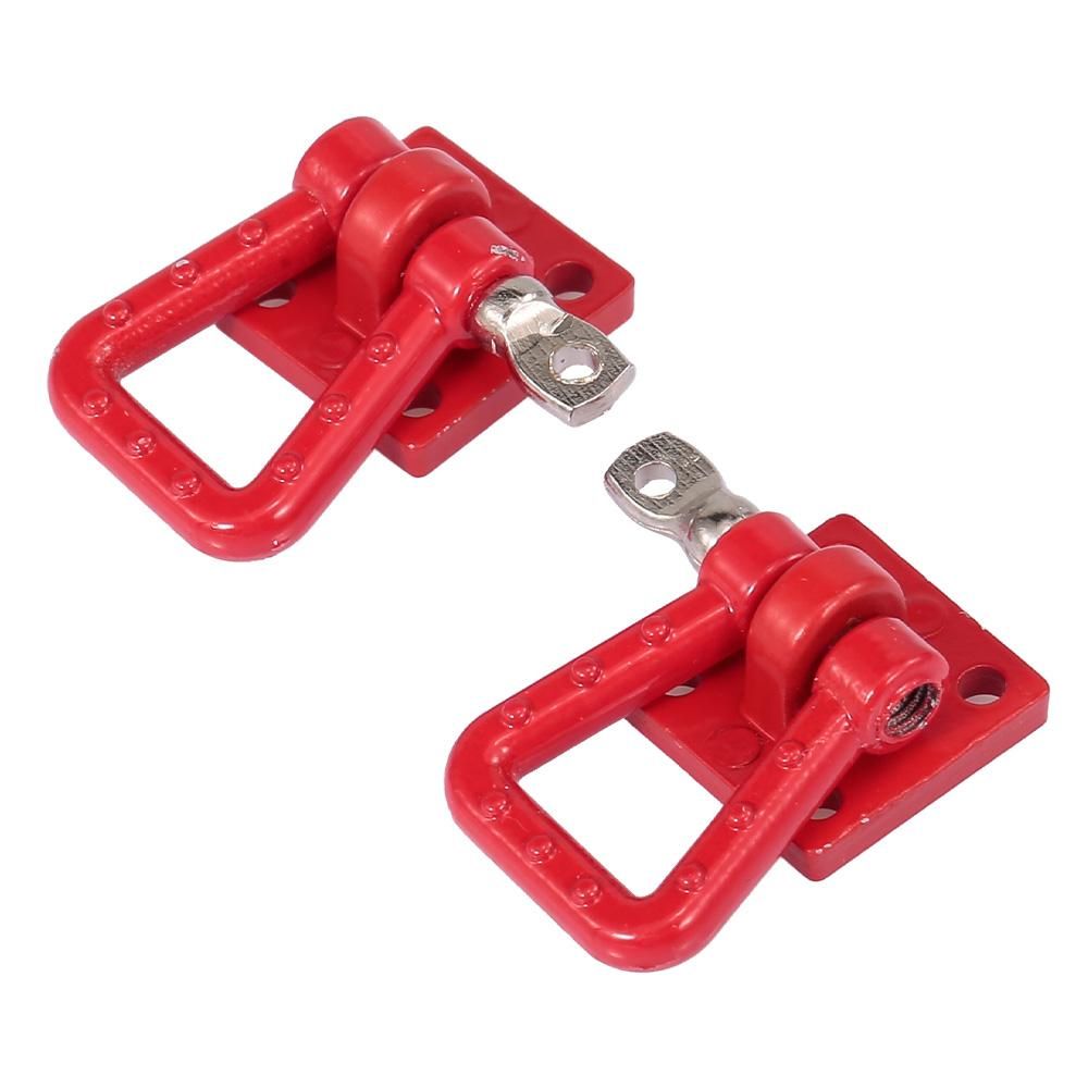 2pcs Tow Shackles Trailer Hook Trailer Lock for 1/10 Traxxas HSP Redcat RC4WD Tamiya Axial SCX10 D90 HPI RC Crawler Car