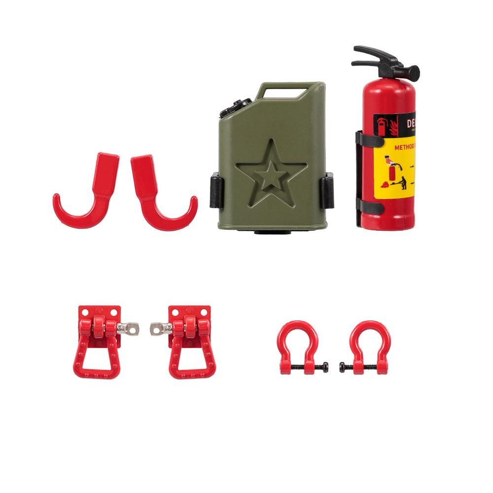 2pcs Tow Shackles Trailer Hook Trailer Lock for 1/10 Traxxas HSP Redcat RC4WD Tamiya Axial SCX10 D90 HPI RC Crawler Car