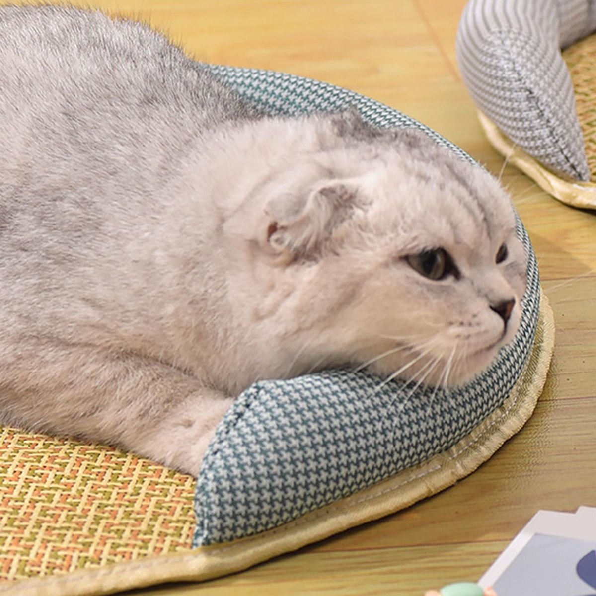 Rattan Pet Cooling Mat Cushion Outdoor Indoor 30cm