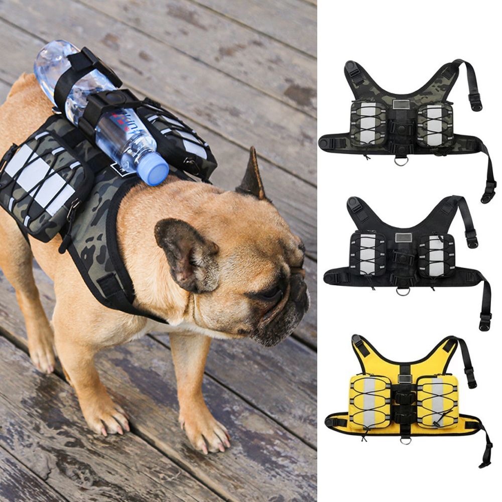 Luxury Pull Bag Dogs Collar Tactics Harness With Leash Set