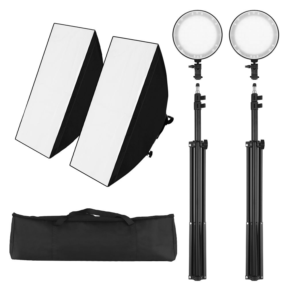 Professinal Studio Photography Softbox LED Light Kit