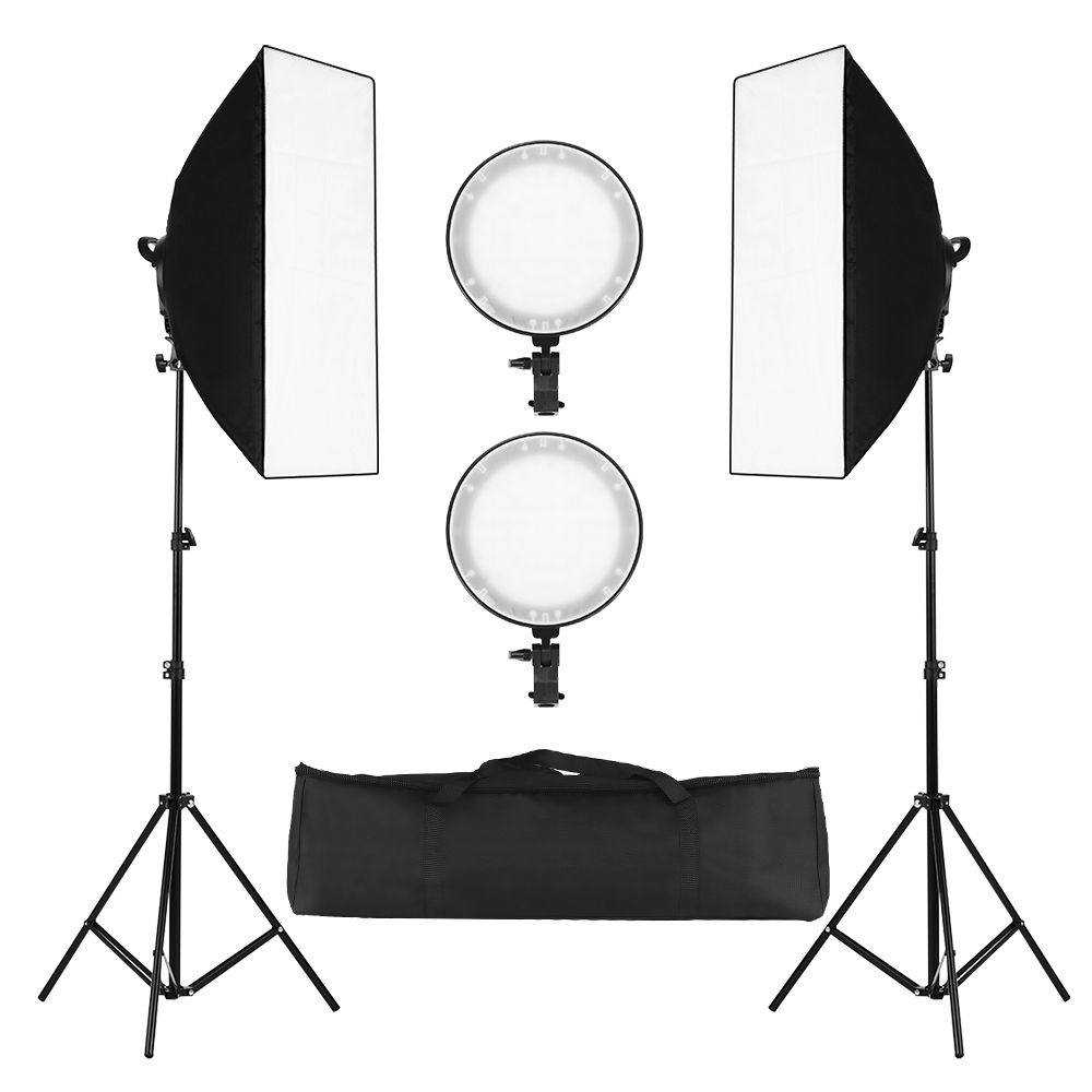 Professinal Studio Photography Softbox LED Light Kit