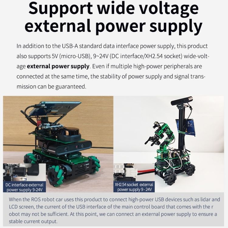 Yahboom USB3.0 HUB Expansion Board ROS Robot Expansion Dock
