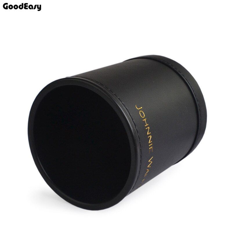 Johnnie Walker Leather Dice Cup Plastic With 6pcs Acrylic