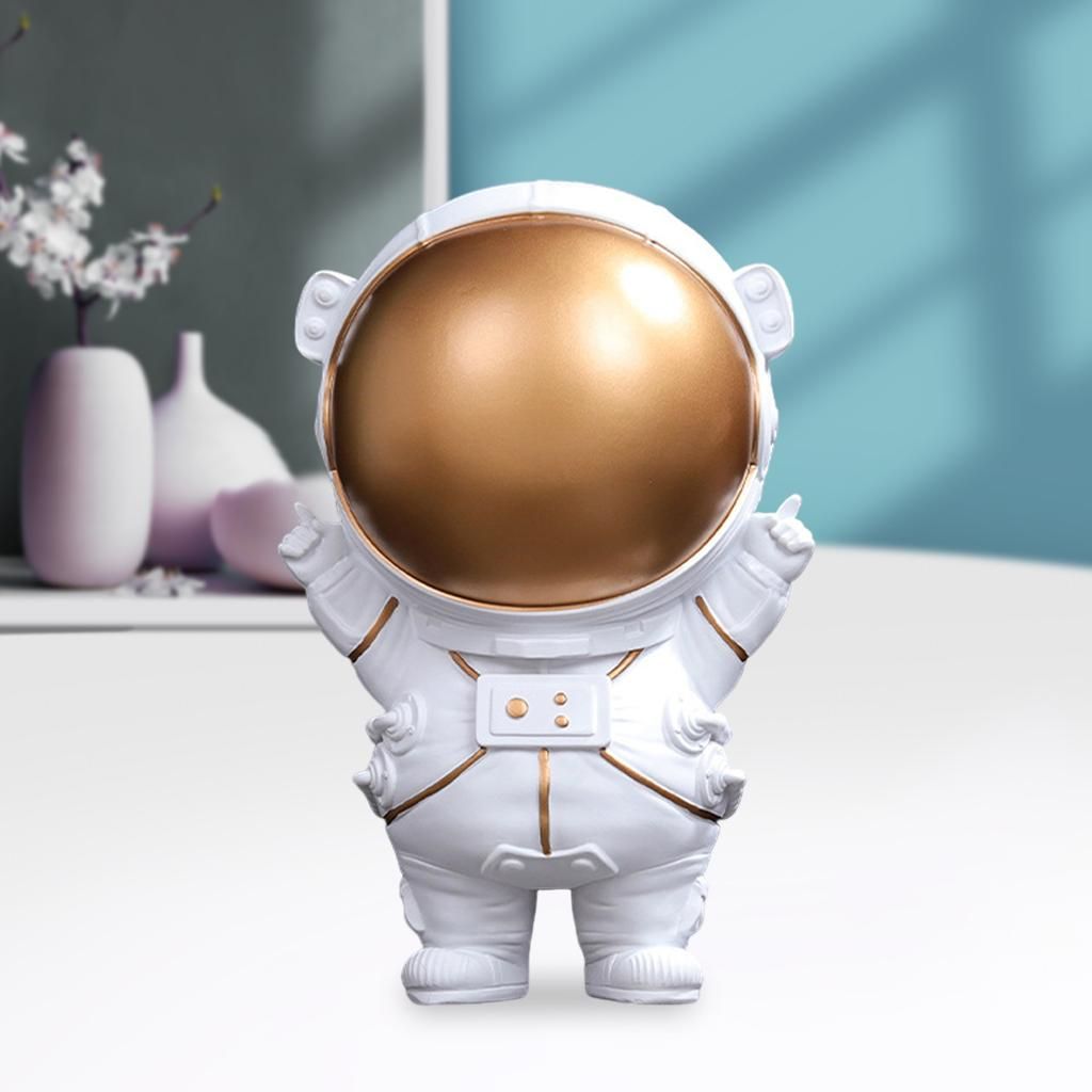 Resin Astronaut Figurines Bookshelf Table Ornament Vivid Kids Stand S