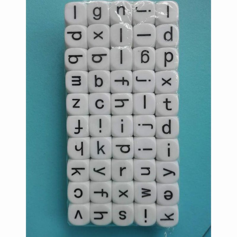 26 PCS/Set Alphabet Dice Puzzle Games Uppercase Letter Dice/Lower Case Letters
