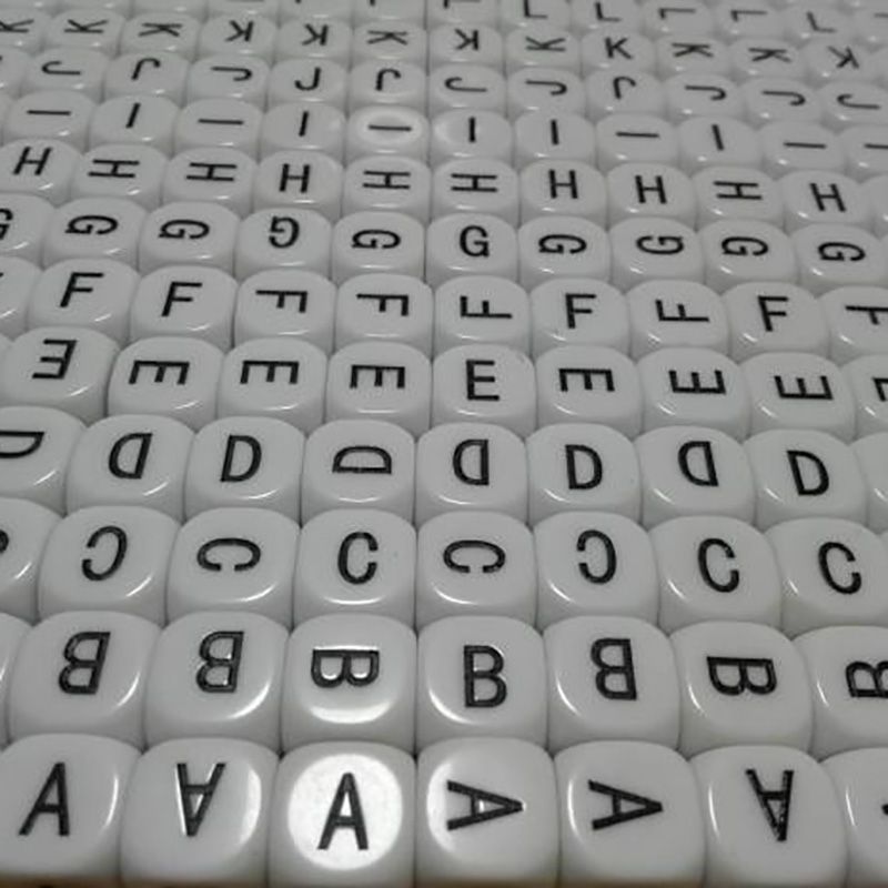 26 PCS/Set Alphabet Dice Puzzle Games Uppercase Letter Dice/Lower Case Letters