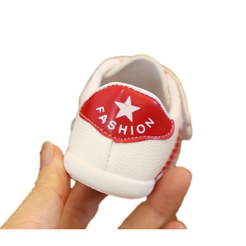 Baby Toddler Shoes Soft Sole Velcro Red