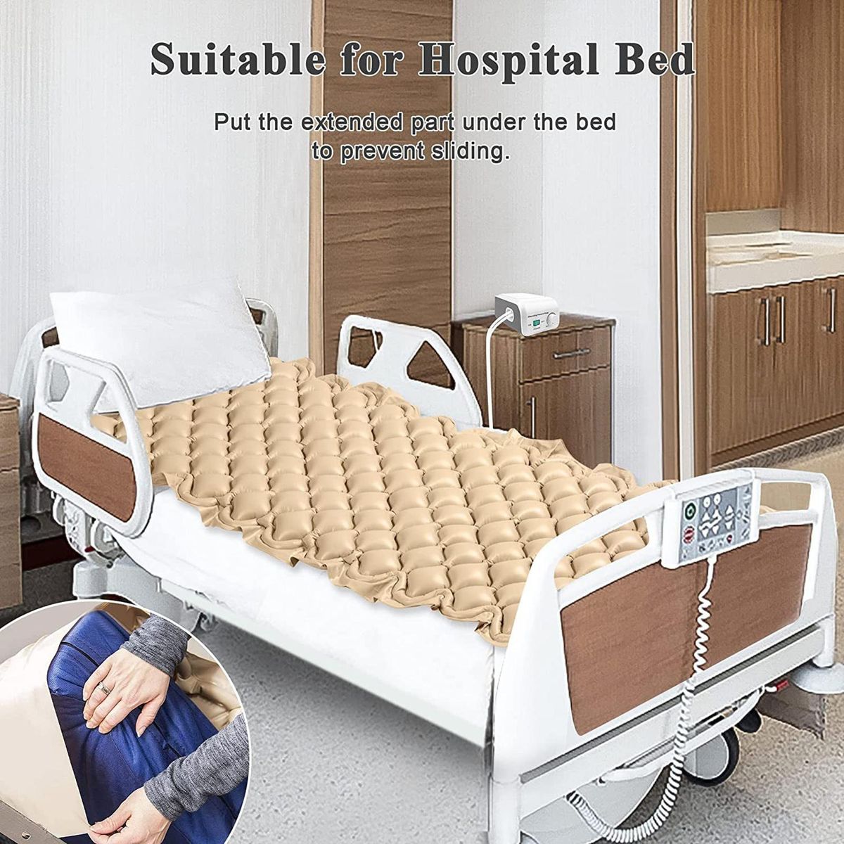Inflatable Air Mattress Hospital Bed Air Mattress Grey