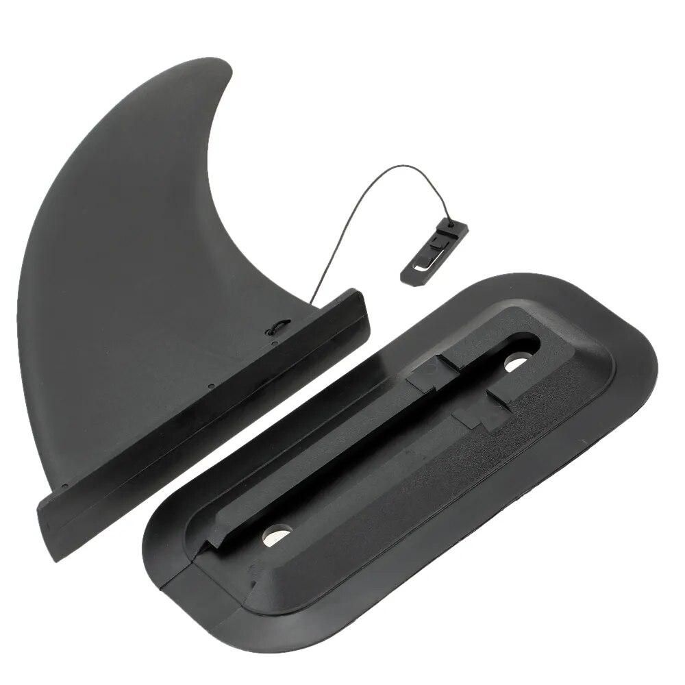 1pc Large Size Kayak Skeg Tracking Fin Black Canoe Rowing Boats Integral Fin Mounting Points Watershed Board Kayak Accessories