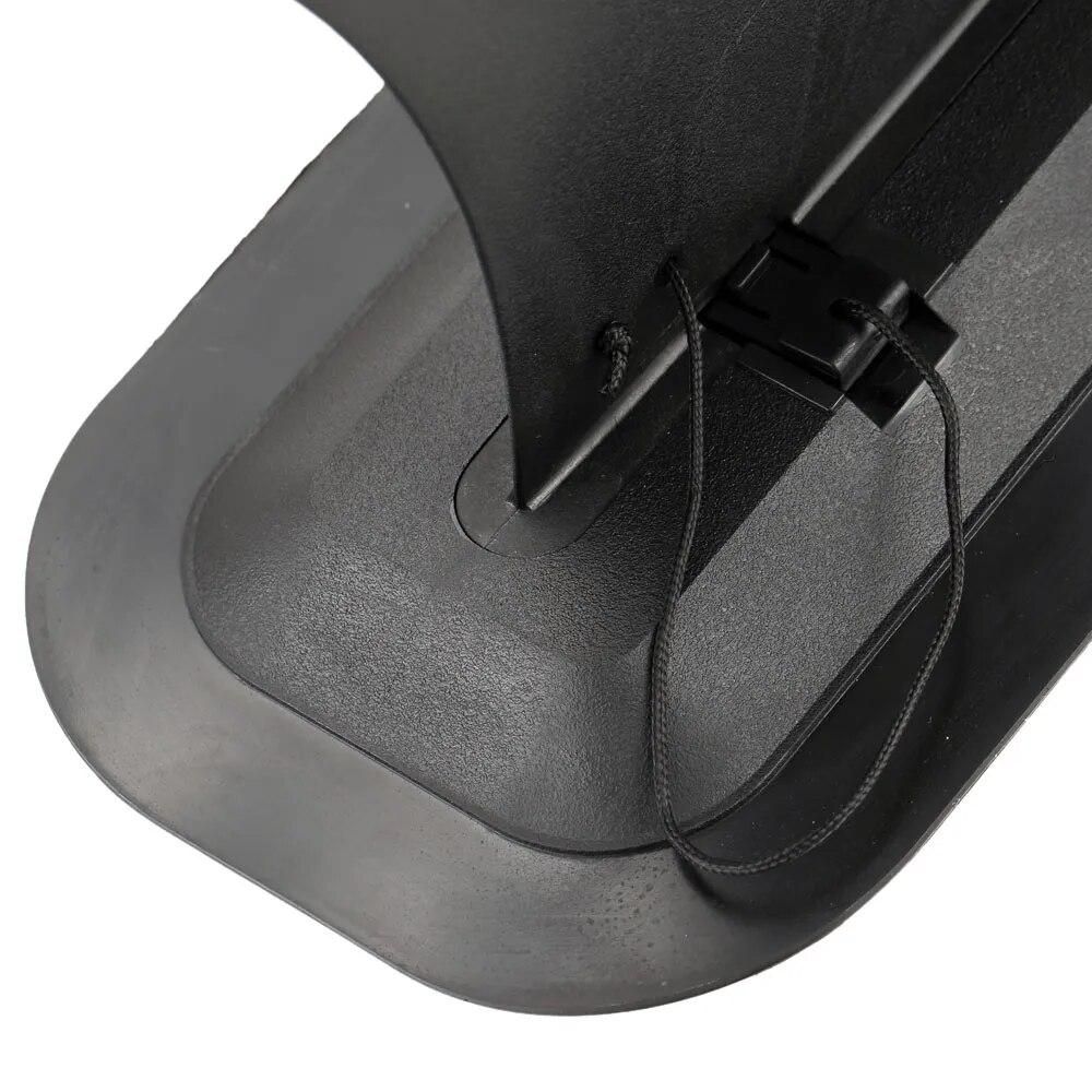1pc Large Size Kayak Skeg Tracking Fin Black Canoe Rowing Boats Integral Fin Mounting Points Watershed Board Kayak Accessories