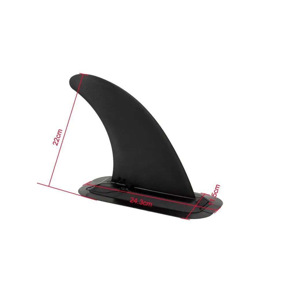 1pc Large Size Kayak Skeg Tracking Fin Black Canoe Rowing Boats Integral Fin Mounting Points Watershed Board Kayak Accessories