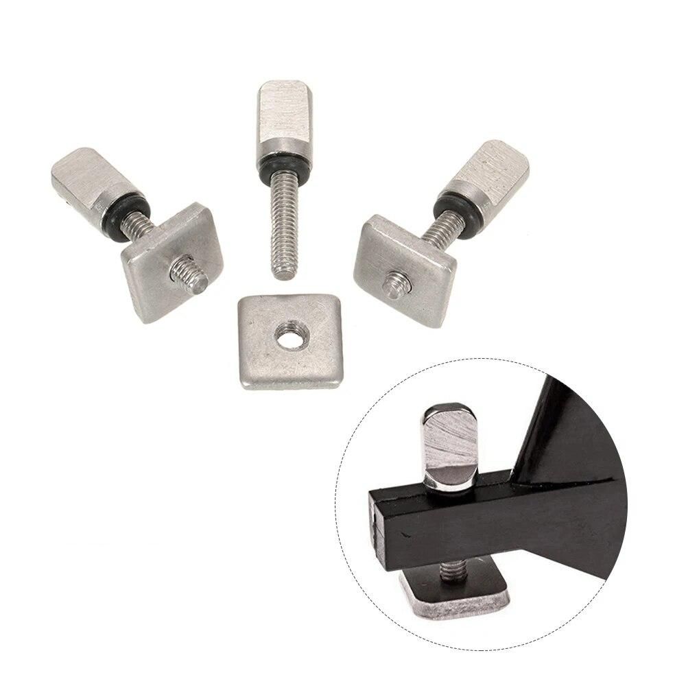 Stainless Surfboard Longboard Sliding Fin Screw & Fin Plate Smart Screw Replacement Kit for Stand Up Paddle Body Board 3 Sets