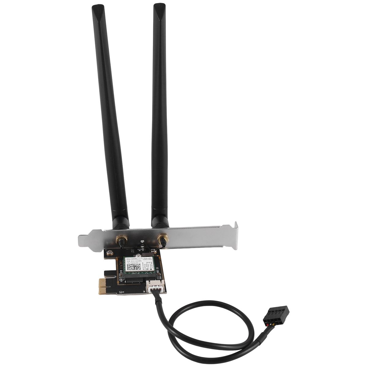 AC7260 7260NGW WiFi Card 2.4G/5G 867Mbps 802.11AC+Bluetooth Wireless Card Adapter PCIE Adapter with 2X8DB Antenna