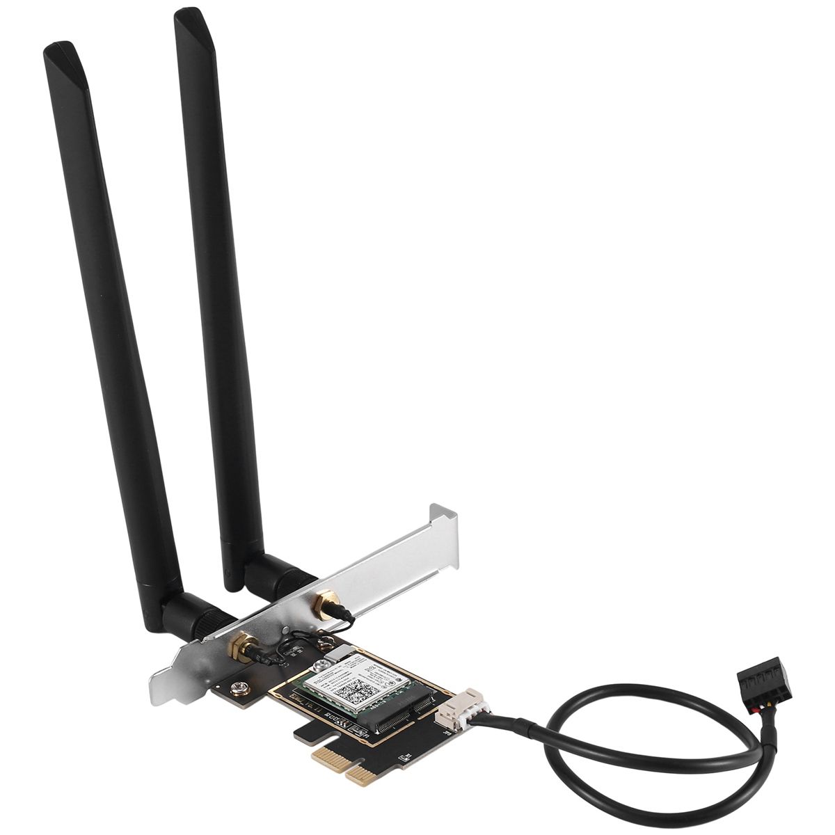 AC7260 7260NGW WiFi Card 2.4G/5G 867Mbps 802.11AC+Bluetooth Wireless Card Adapter PCIE Adapter with 2X8DB Antenna