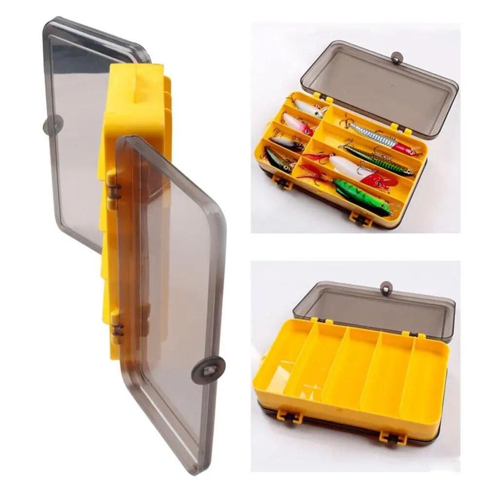 Double-sided Fishing Bait Storage Box Portable Outdoor Fishing Tool Case Two-sided Waterproof Containers Fly Fishing Box