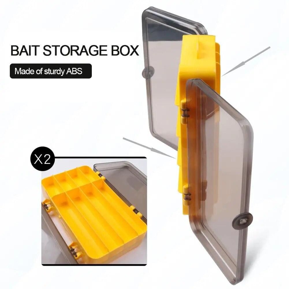 Double-sided Fishing Bait Storage Box Portable Outdoor Fishing Tool Case Two-sided Waterproof Containers Fly Fishing Box
