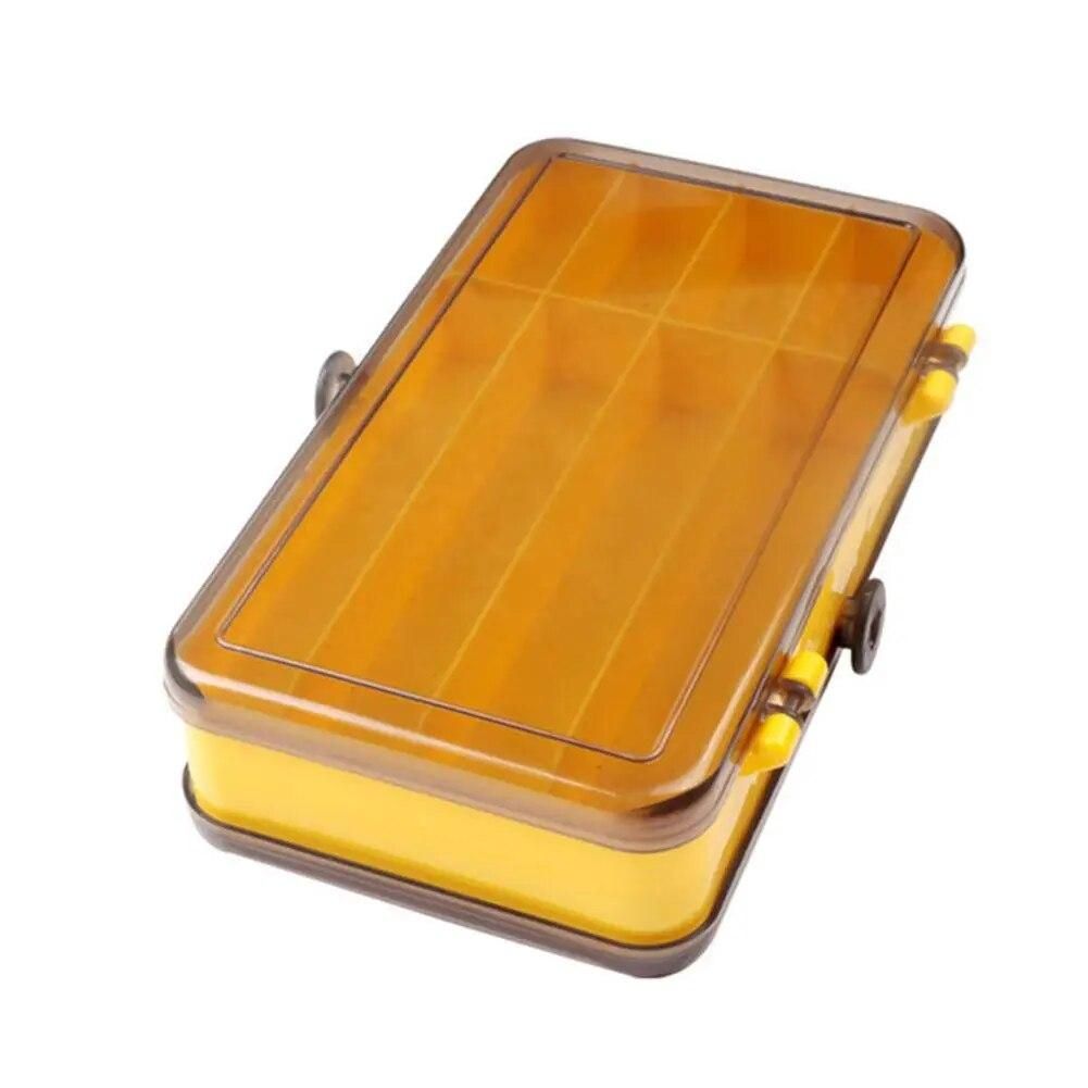 Double-sided Fishing Bait Storage Box Portable Outdoor Fishing Tool Case Two-sided Waterproof Containers Fly Fishing Box
