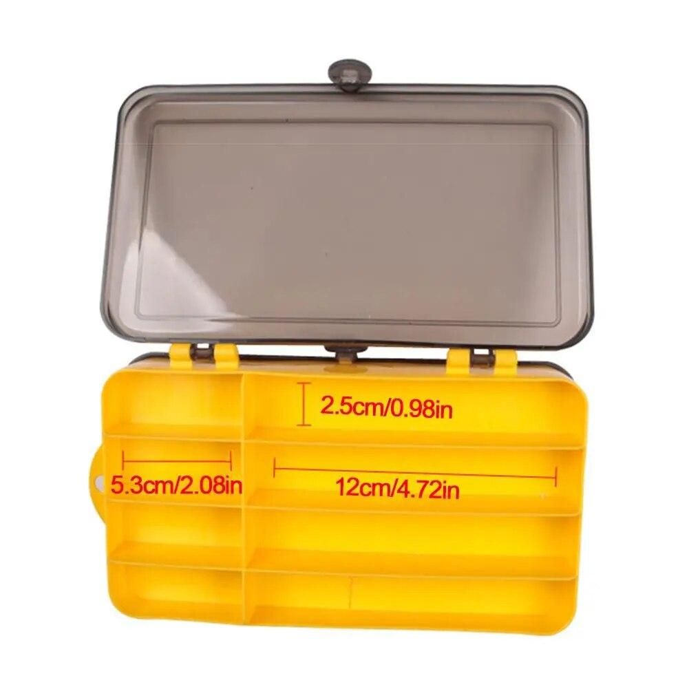 Double-sided Fishing Bait Storage Box Portable Outdoor Fishing Tool Case Two-sided Waterproof Containers Fly Fishing Box