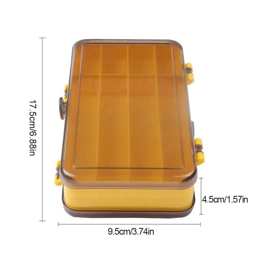 Double-sided Fishing Bait Storage Box Portable Outdoor Fishing Tool Case Two-sided Waterproof Containers Fly Fishing Box