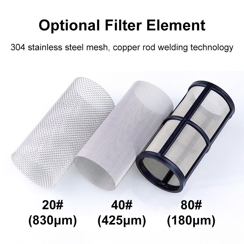 6 Size Tap Water Pipe Filtration Mesh Strainer Water Pump Filter Plastic Transparent F