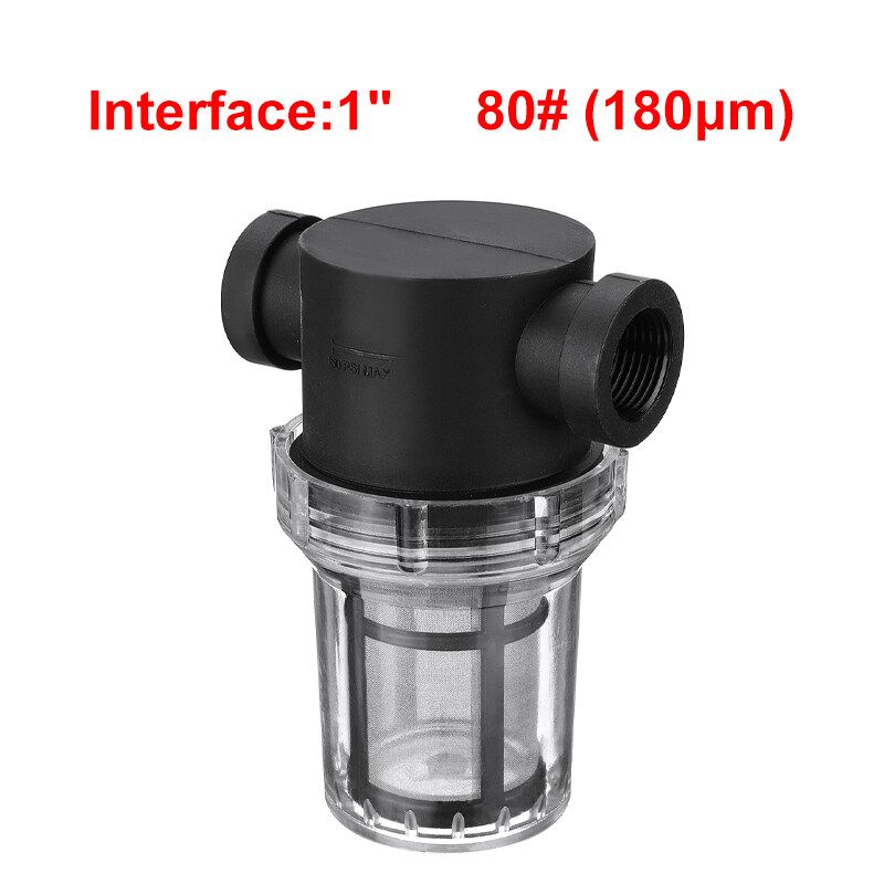 6 Size Tap Water Pipe Filtration Mesh Strainer Water Pump Filter Plastic Transparent F