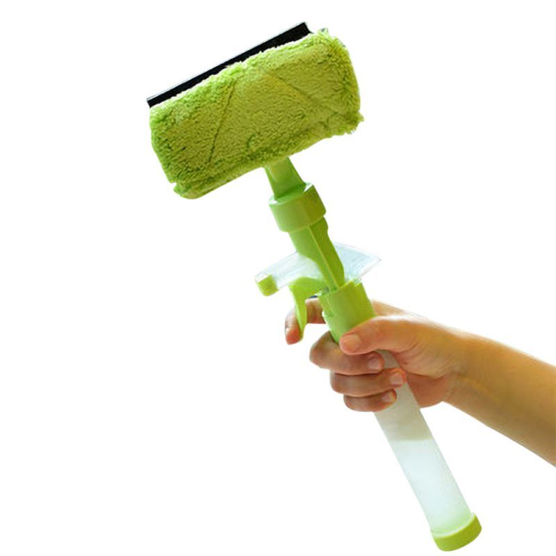 Spray Water Brush Dust Cleaner With Multifunction Window Glass Dust Cleaner Double-sided Wiper Washing Brush For Easy Operation
