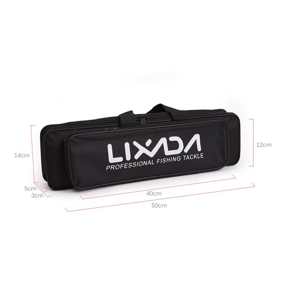 Lixada Portable Fishing Bag Case Fishing Rod and Reel Travel Carry Case Bag Carrier Fishing Pole Gear Tackle Storage Bag Hunting Bag Case Organizer
