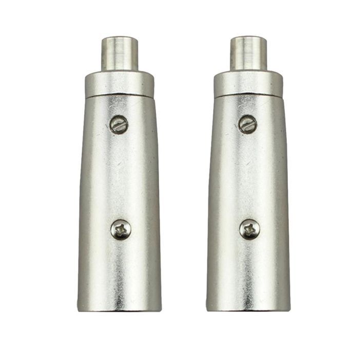 2Pack XLR 3 Pole Female To RCA Female Cable Adapter Coupler Microphone