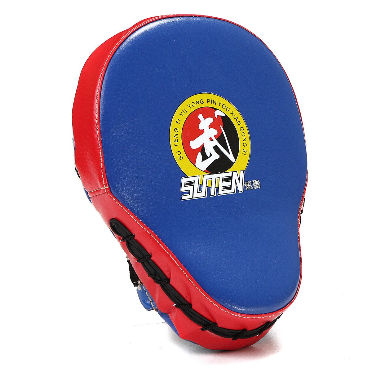 23x19x5cm Boxing Glove Mitt Hand Target Focus Punch Pad For Karate MMA Training Red Edge Blue Surface Red Edge And Blue Side