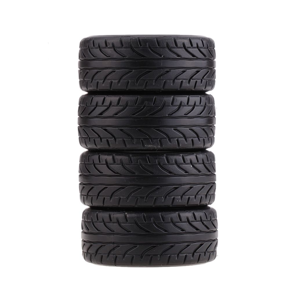 4Pcs/Set 1/10 Grain Drift Car Tires Plastic Hard Tyre For