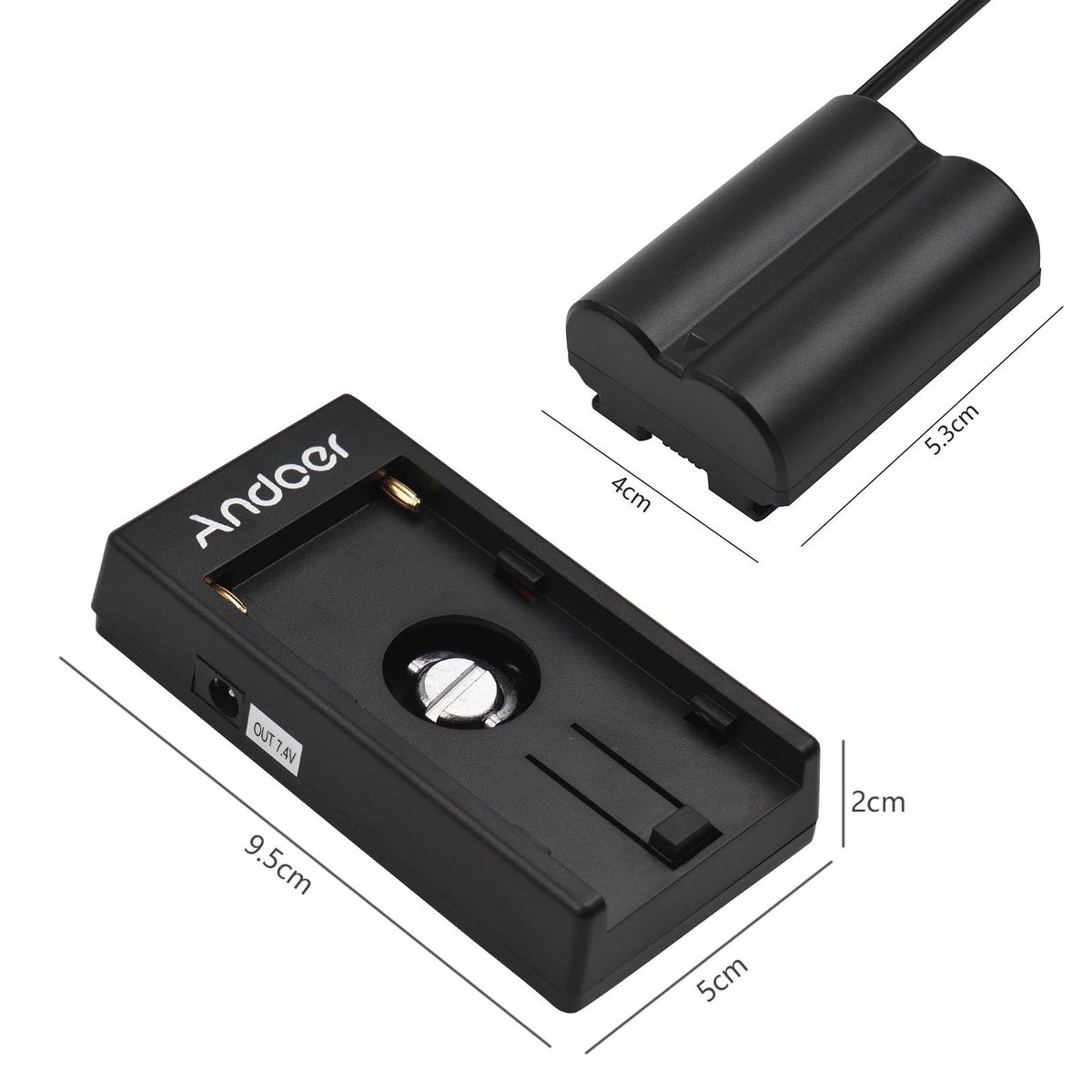 Andoer NP-F Battery Adapter Plate to CP-W235 Dummy Battery Replacement for Fujifilm X-T4 Camera