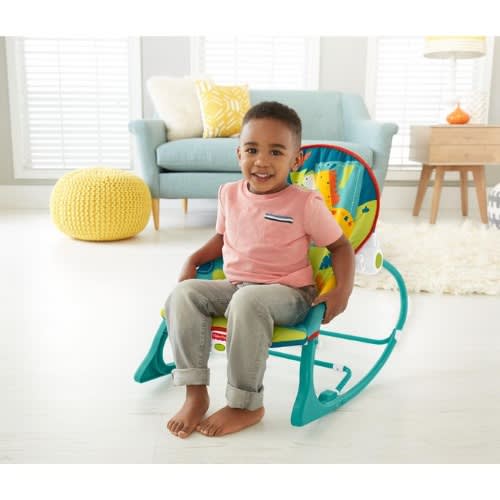To Toddler Rocker Sleeper - Safari Pattern