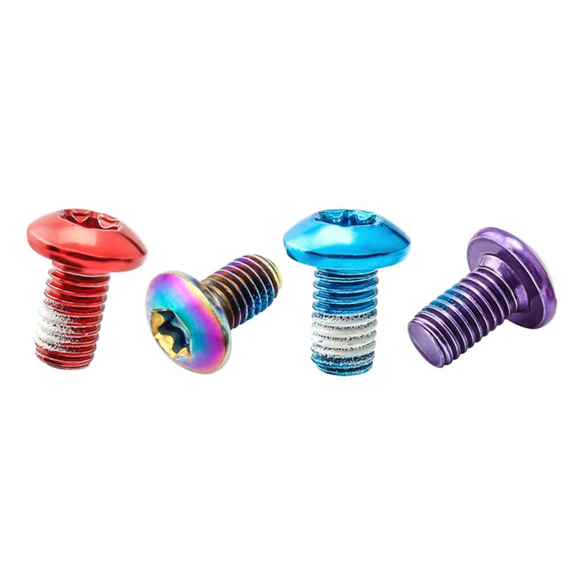 12Pcs Steel Bike Disc Brake Rotor Bolt High Strength Mixed Color
