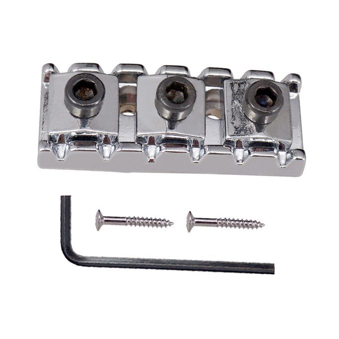 Zinc Alloy Guitar String Lock Nut W Allen Wrench For Tremolo Silver