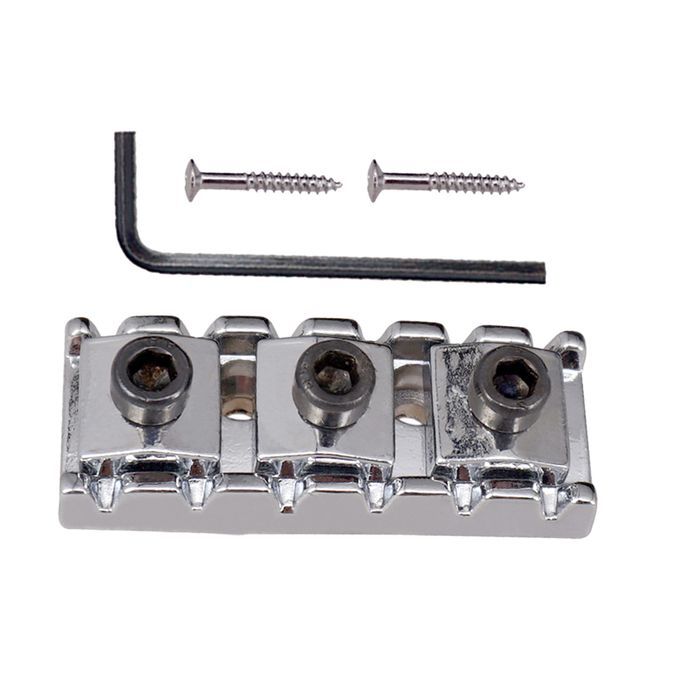 Zinc Alloy Guitar String Lock Nut W Allen Wrench For Tremolo Silver
