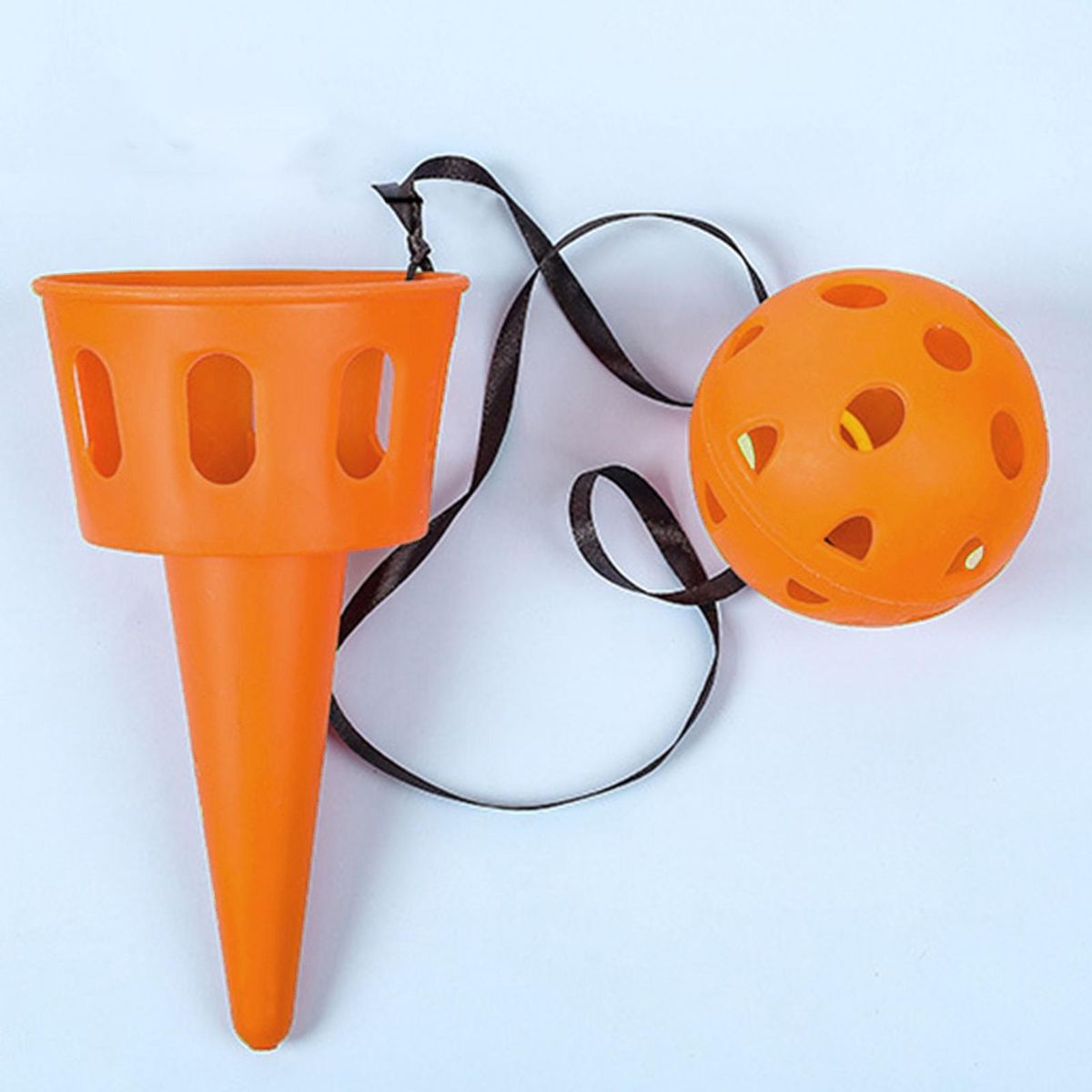 Catch Ball Toy Children Sense Throw Ball Toy Orange
