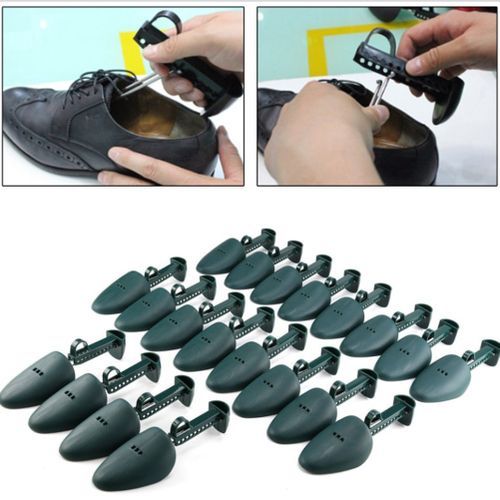 1 Pair Adjustable Men Women's Plastic Shoe Stretcher Durable Black Shoes Holder For Boots Shoe Expander Extender Support Keeper