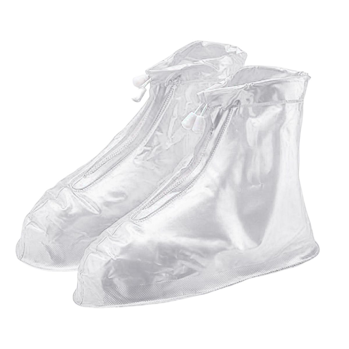 1 Pair Rain Boot Covers Women Rain Shoes Boots Overshoes Covers White