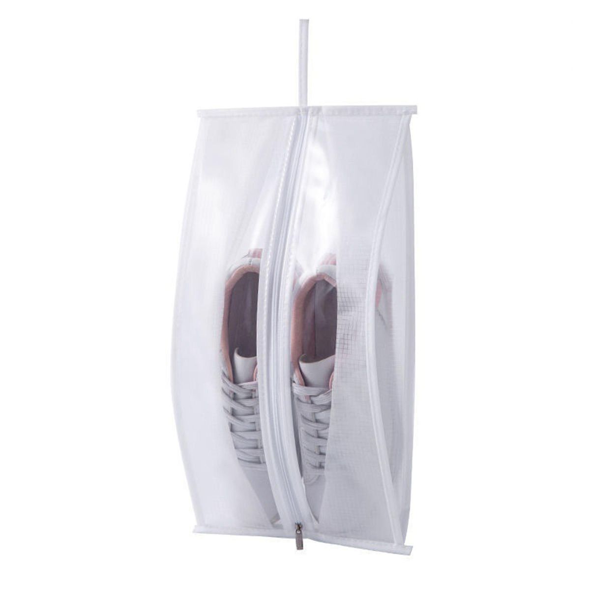 Shoes Pouch Folding Shoes Organizer Slipper Storage Bag White