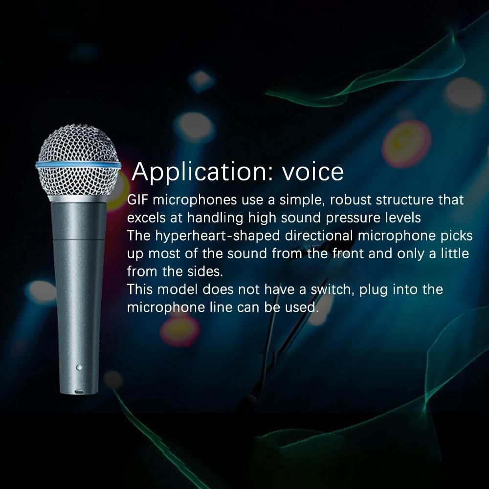 Professional Condenser Microphone Wired Handheld Music