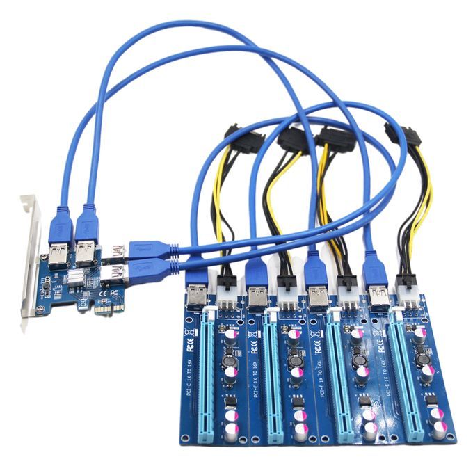 60CM USB 3.0 -E 1X To 16X Riser Card Adapter For BTC Miner Laptop
